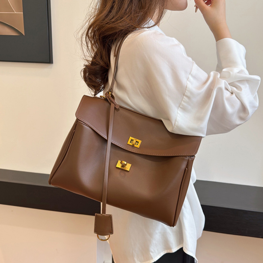 Women Hand Bags For Office - حقيبة يد نسائية أنيقة بتصميم بسيط