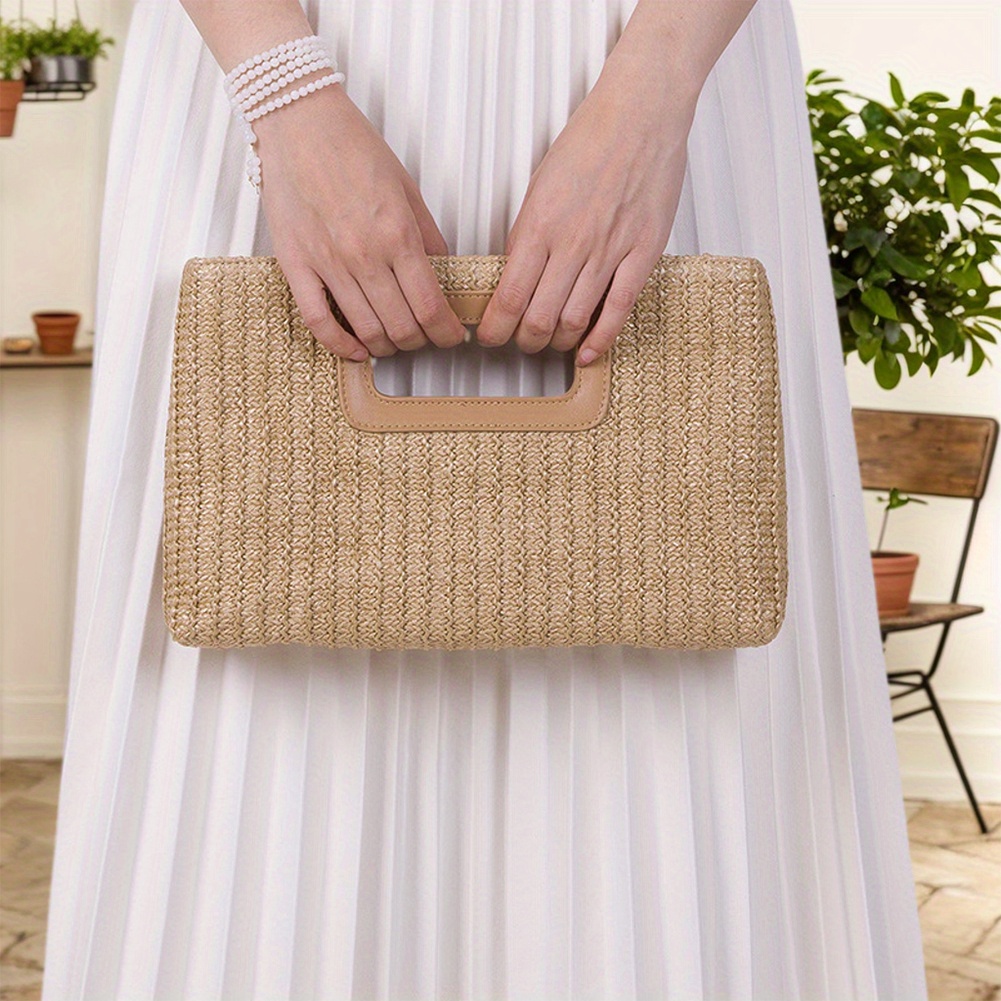 الفاخرة مخلب حقيبة يد محفظة لل - مراجعة Women'S Raffia Bags وسعره