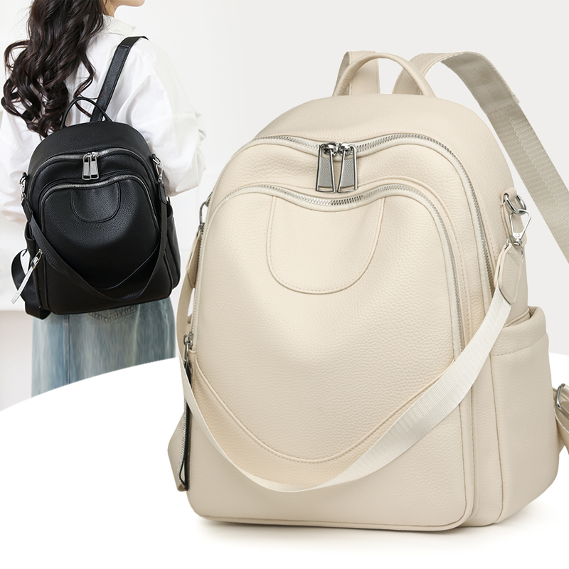 حقيبة ظهر نسائية جلدية ذات سعة - مراجعة Women Bags Ru وسعره